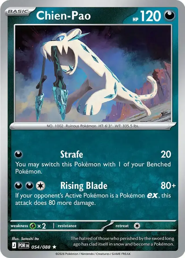 Chien-Pao [Reverse Holo] - Pokemon Perfect Order #54