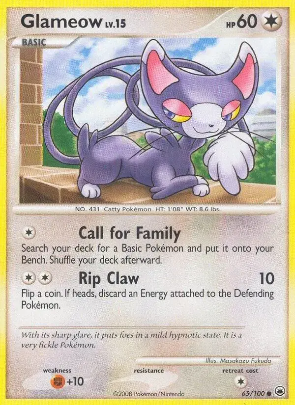 Glameow - Pokemon Majestic Dawn #65