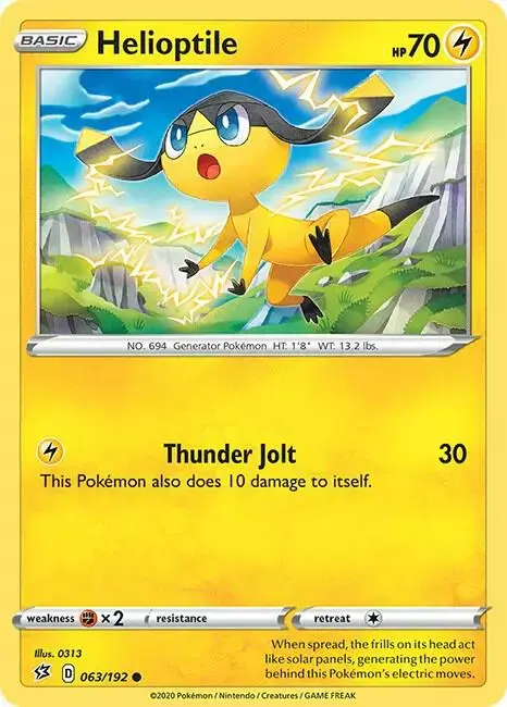 Helioptile [Reverse Holo] - Pokemon Rebel Clash #63