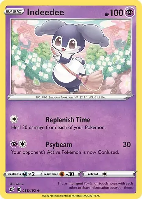 Indeedee [Reverse Holo] - Pokemon Rebel Clash #88
