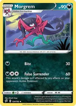 Morgrem [Reverse Holo] - Pokemon Rebel Clash