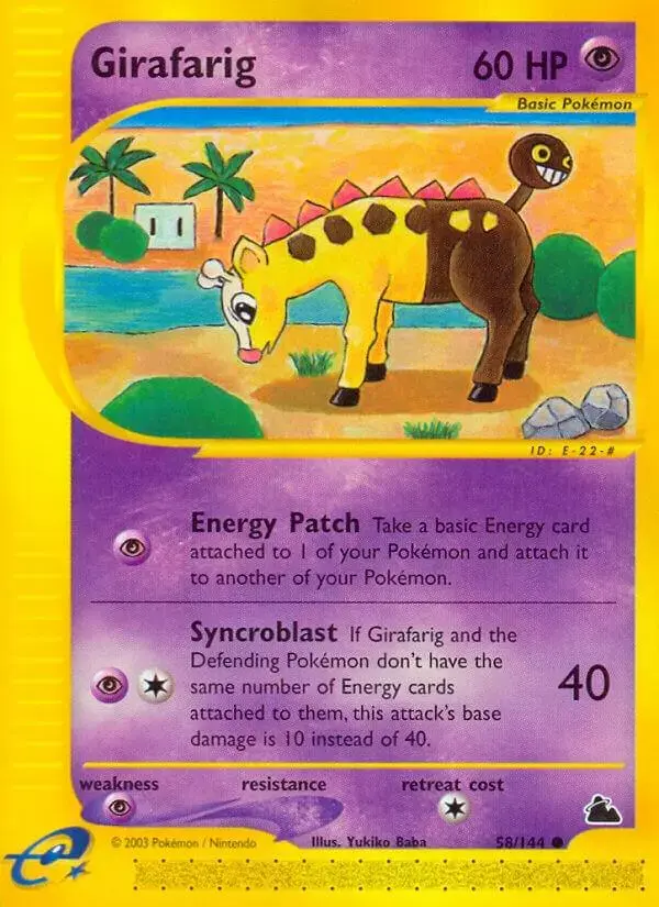 Girafarig - Pokemon Skyridge #58
