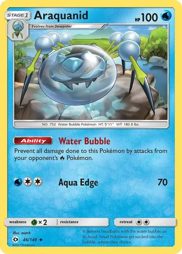 Araquanid [Reverse Holo] - Pokemon Sun & Moon #46
