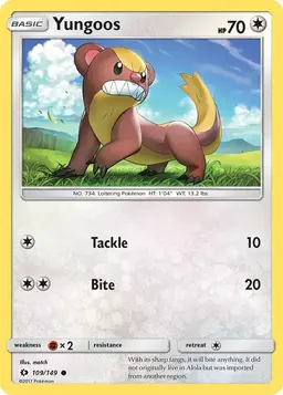 Yungoos [Reverse Holo] - Pokemon Sun & Moon