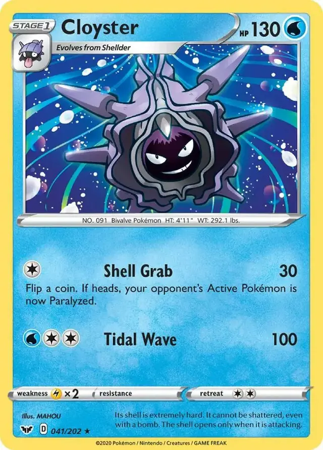 Cloyster [Reverse Holo] - Pokemon Sword & Shield #41