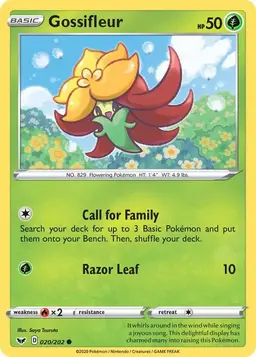 Gossifleur [Reverse Holo] - Pokemon Sword & Shield