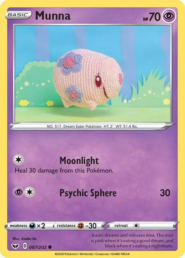 Munna [Reverse Holo] - Pokemon Sword & Shield #87
