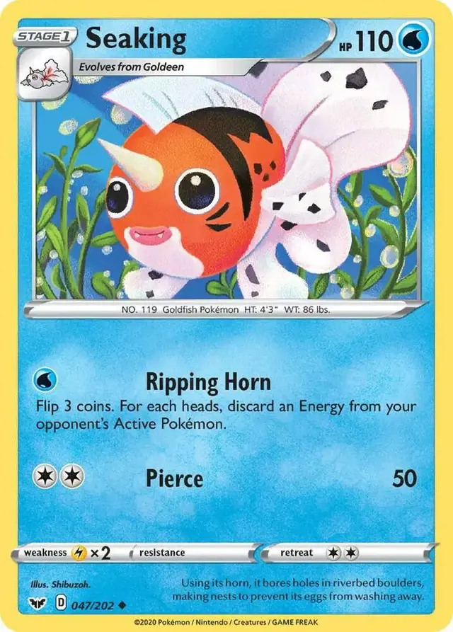 Seaking [Reverse Holo] - Pokemon Sword & Shield #47