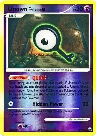 Unown Q [Reverse Holo] - Pokemon Majestic Dawn #49