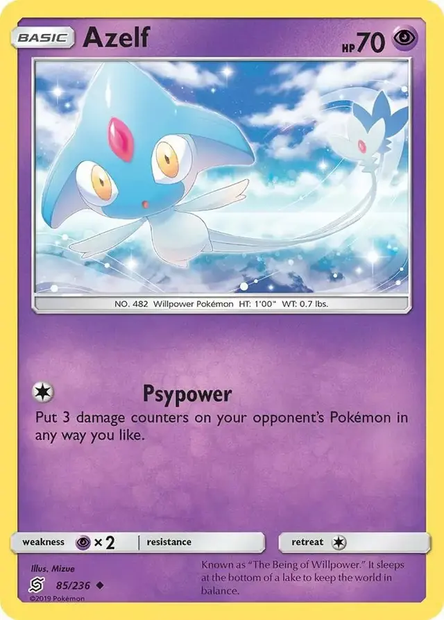 Azelf [Reverse Holo] - Pokemon Unified Minds #85