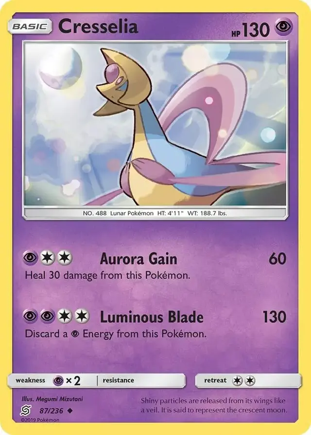 Cresselia [Reverse Holo] - Pokemon Unified Minds #87
