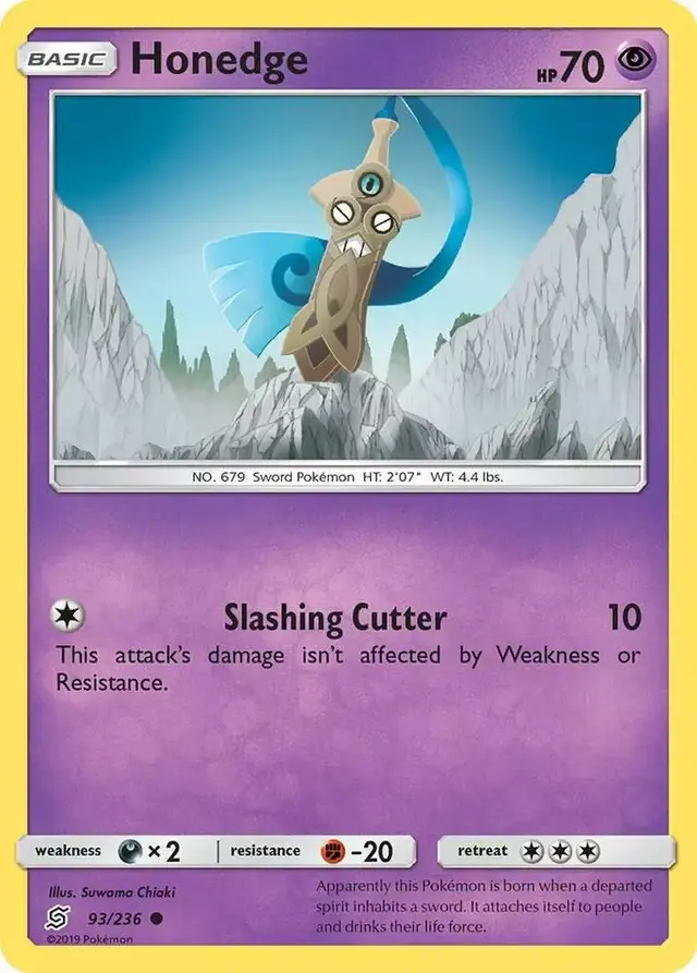 Honedge - Pokemon Unified Minds #93