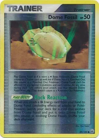 Dome Fossil [Reverse Holo] - Pokemon Majestic Dawn #89