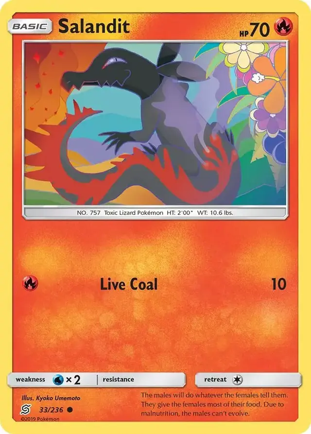 Salandit [Reverse Holo] - Pokemon Unified Minds #33