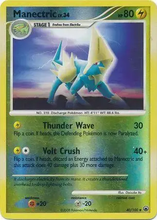 Manectric [Reverse Holo] - Pokemon Majestic Dawn #40