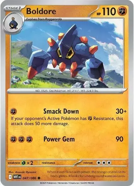 Boldore [Reverse] - Pokemon White Flare #47