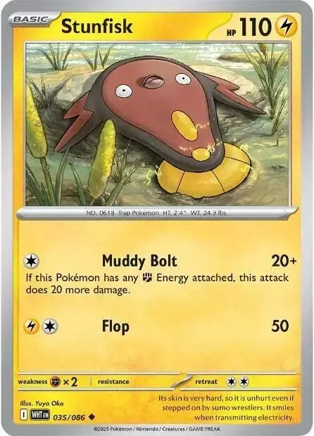 Stunfisk [Reverse] - Pokemon White Flare #35