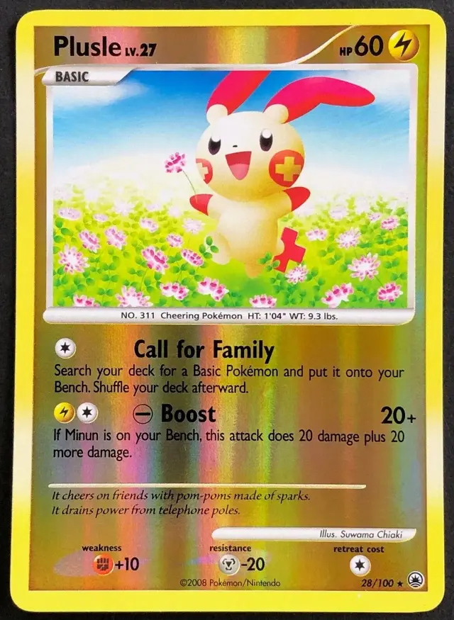 Plusle [Reverse Holo] - Pokemon Majestic Dawn #28