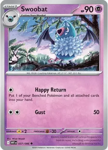Swoobat [Reverse] - Pokemon White Flare #37