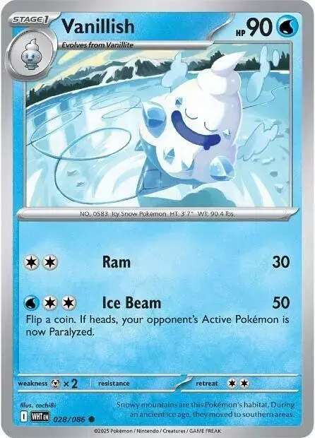 Vanillish [Reverse] - Pokemon White Flare #28