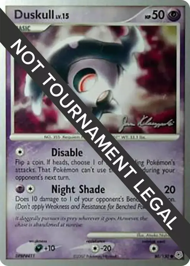 Duskull - Pokemon World Championships 2008 #80
