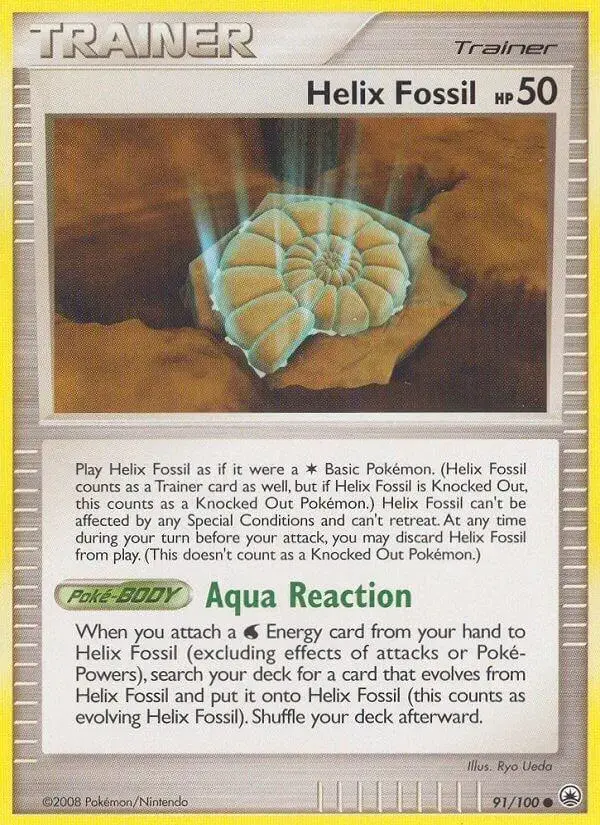 Helix Fossil - Pokemon Majestic Dawn #91