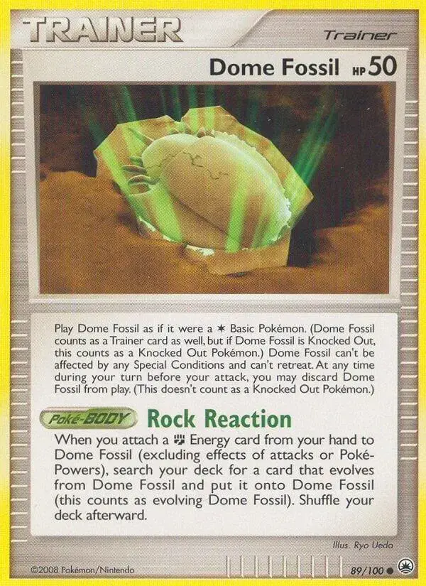 Dome Fossil - Pokemon Majestic Dawn #89