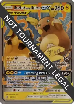 Raichu & Alolan Raichu GX #54 - Pokemon World Championships 2019
