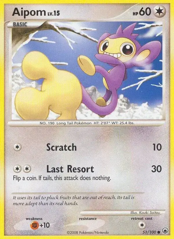Aipom - Pokemon Majestic Dawn #51