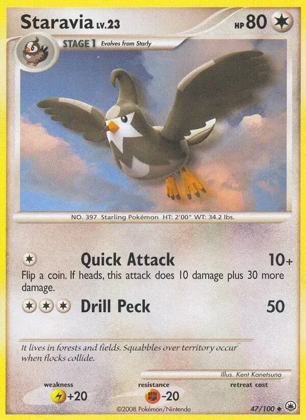 Staravia - Pokemon Majestic Dawn #47