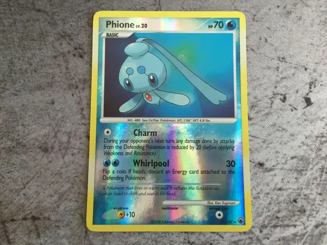 Phione [Reverse Holo] - Pokemon Majestic Dawn #27