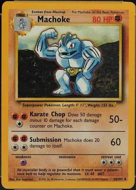 Machoke [Trainer Deck A] - Pokemon Base Set #34