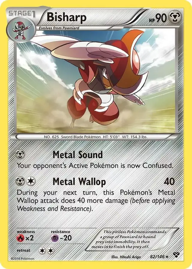 Bisharp [Reverse Holo] - Pokemon XY #82