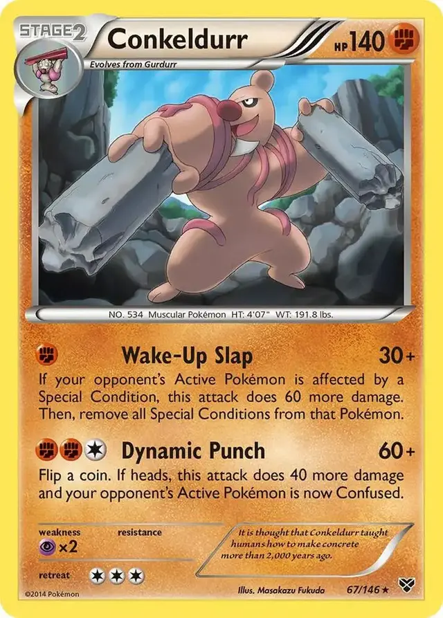 Conkeldurr [Reverse Holo] - Pokemon XY #67