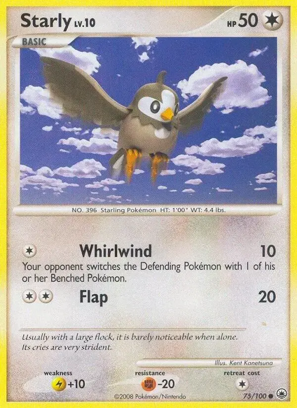 Starly - Pokemon Majestic Dawn #75