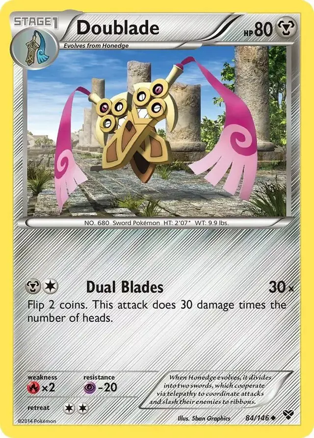 Doublade [Reverse Holo] - Pokemon XY #84