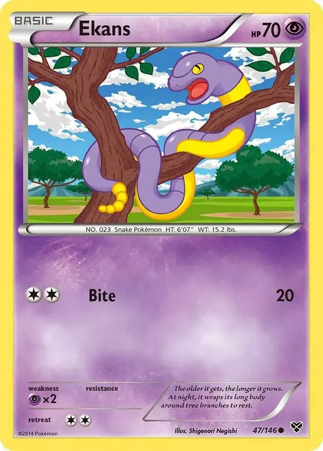 Ekans [Reverse Holo] - Pokemon XY #47