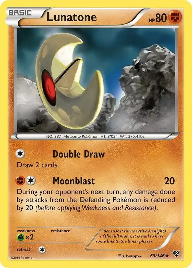 Lunatone - Pokemon XY #63