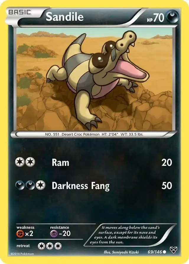 Sandile - Pokemon XY #69