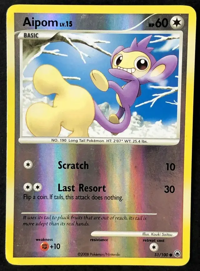 Aipom [Reverse Holo] - Pokemon Majestic Dawn #51
