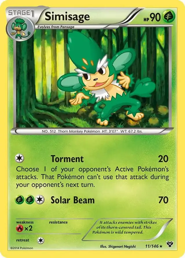 Simisage - Pokemon XY #11