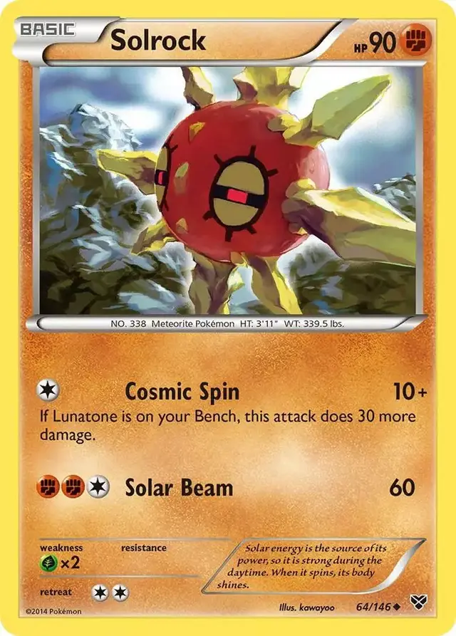 Solrock [Reverse Holo] - Pokemon XY #64