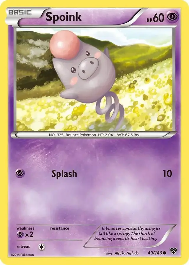 Spoink [Reverse Holo] - Pokemon XY #49