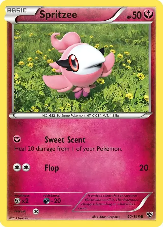 Spritzee [Reverse Holo] - Pokemon XY #92