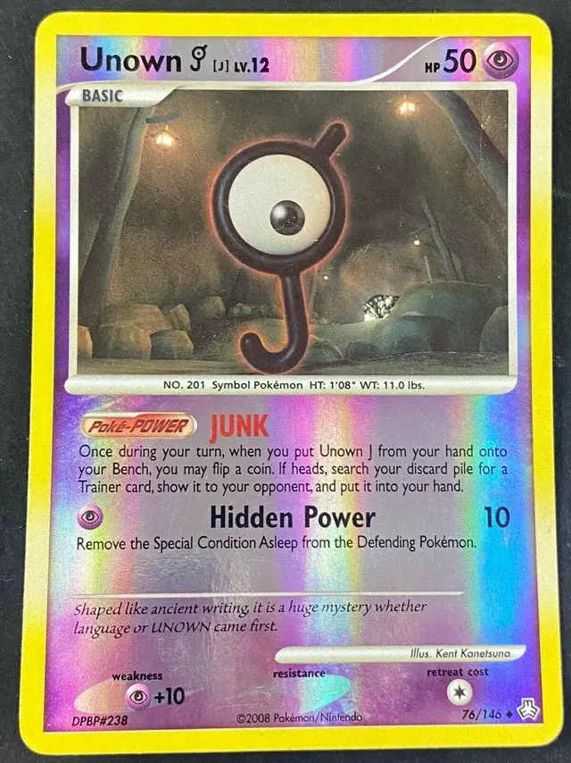 Unown J [Reverse Holo] - Pokemon Legends Awakened #76