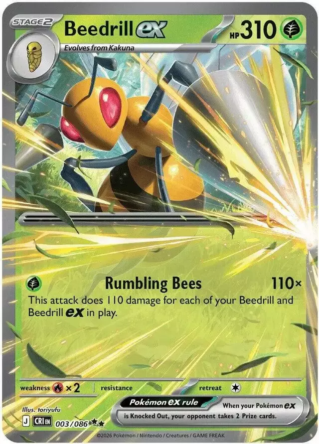 Beedrill ex - Pokemon Chaos Rising #3
