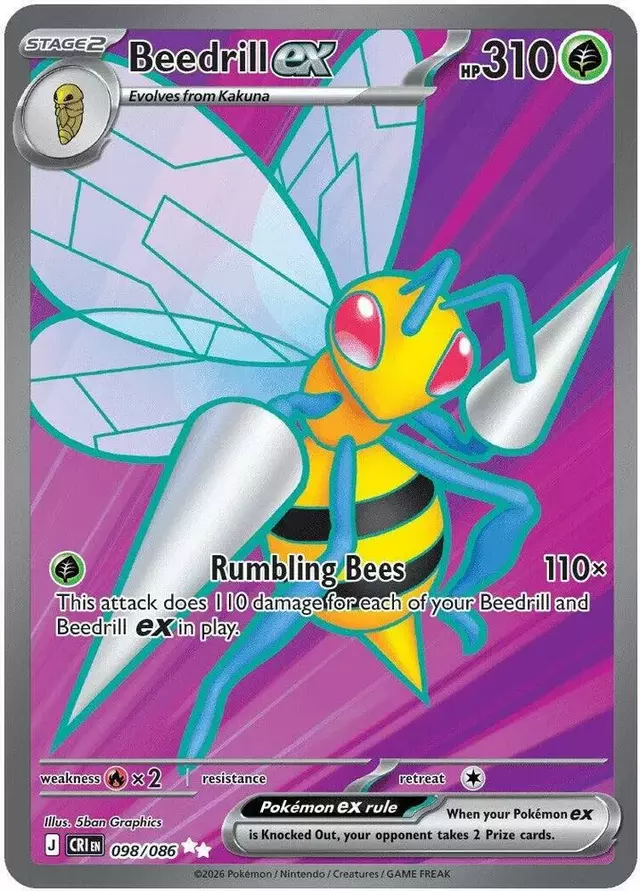 Beedrill ex - Pokemon Chaos Rising #98