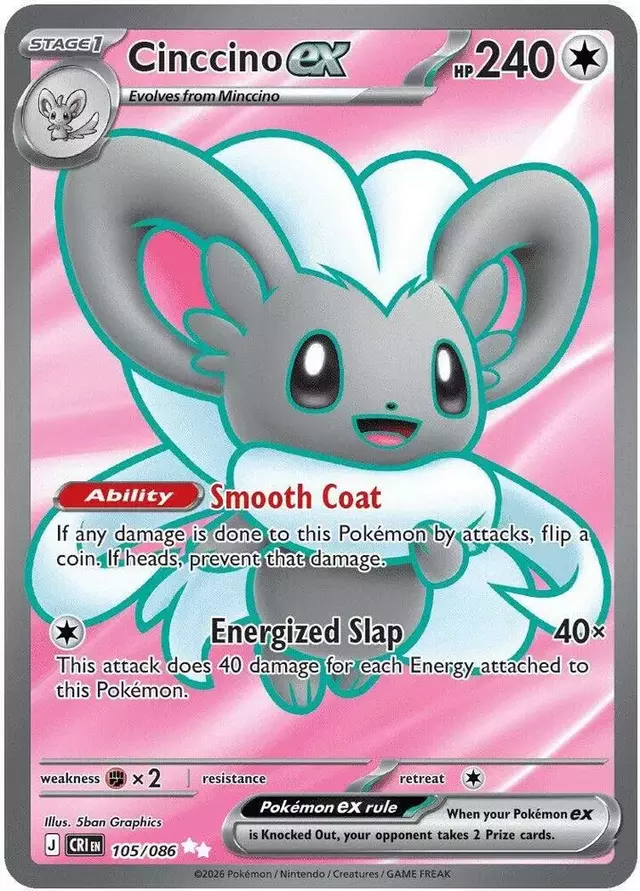 Cinccino ex - Pokemon Chaos Rising #105