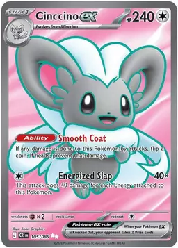 Cinccino ex 105 - Pokemon Chaos Rising