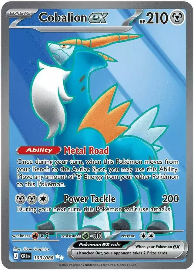 Cobalion ex - Pokemon Chaos Rising #103